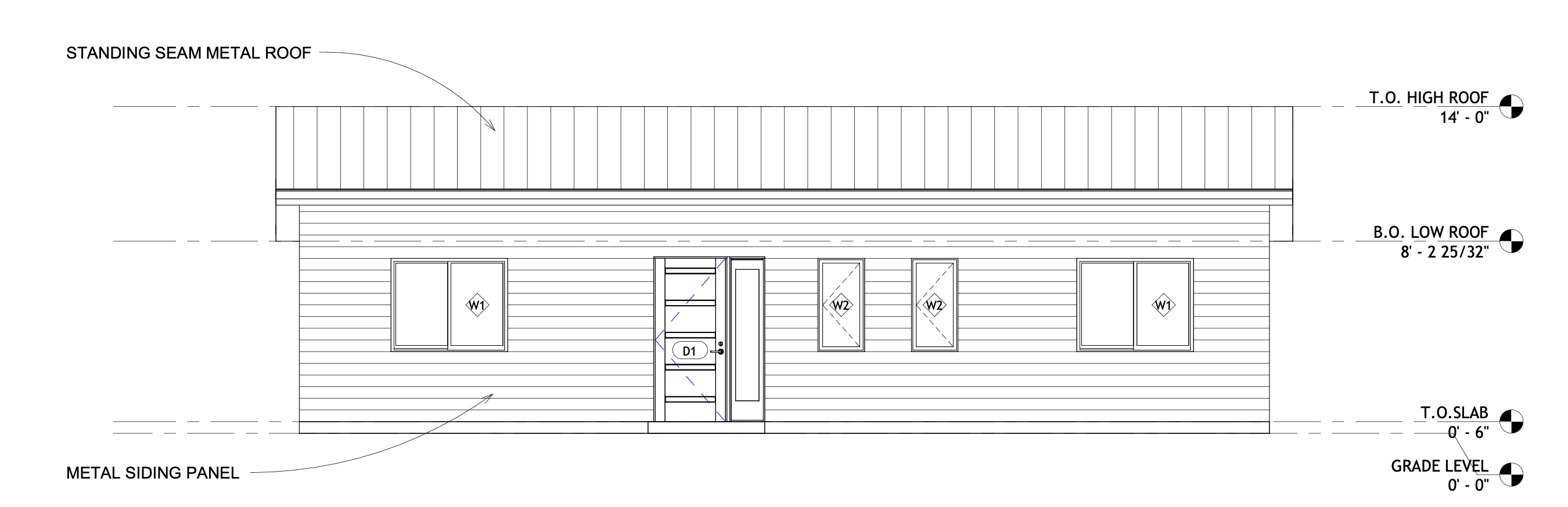 Elevation A - The Crest